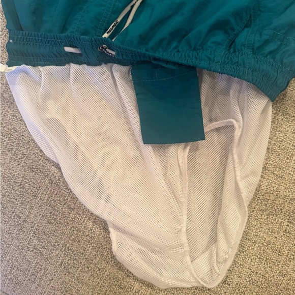 Maamgic Men’s Swim Shirts Swimwear Trunks Mesh Lining Quick Dry Turquoise Sz M - Picture 12 of 13